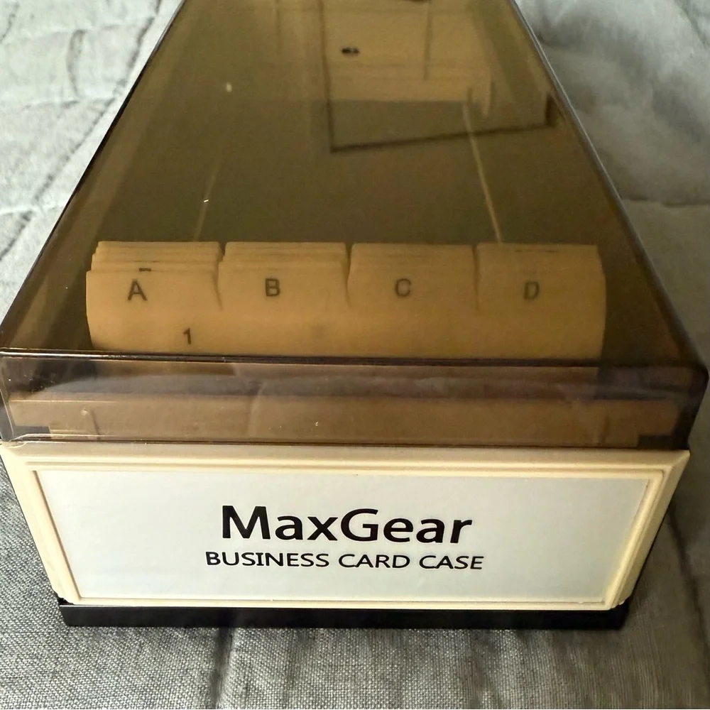 Max Gear Business Card Holder Case Organizer~Lg Capacity